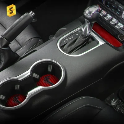 Car Decorations Soft Carbon Fiber Interior Sticker for Mustang 2015+ Full Kit Accessories - immagine 6