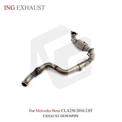 Stainless Steel Exhaust System Downpipe for Mercedes benz CLA250 2016 2.0T with High Quality Auto Turning Pipe Parts - immagine 6
