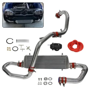 Intercooler Pipe Kit Aluminum Front + Turbo Blow Off Valve Fits for VW Golf GTI Jetta GL GLS GLI 1.8T MKIV 1998-2005