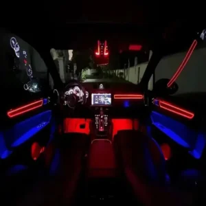 Car LED Atmosphere Light Automotive Interior Light Strip For Porsche Cayenne 2018-2022 Panel Light Guide Strip APP Control