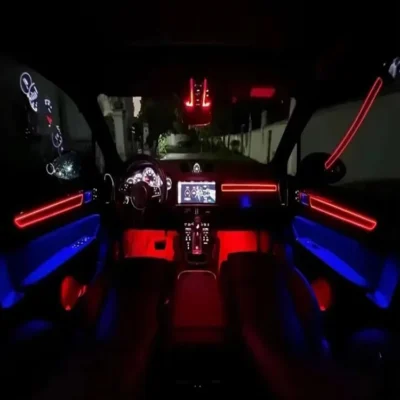 Car LED Atmosphere Light Automotive Interior Light Strip For Porsche Cayenne 2018-2022 Panel Light Guide Strip APP Control