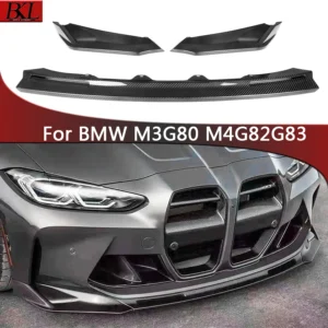For BMW M3 G80 M4 G82 G83 V Style Carbon Fiber Car Front Bumper Diverter Spoiler Diffuser Front lip chin upgraded body kit
