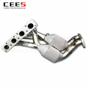cees Exhaust Manifold Downpipe for BMW 318/320/325 E90/E92/E93 2.0L 2005-2012 SS304 Stainless Steel High Flow Catted Downpipe