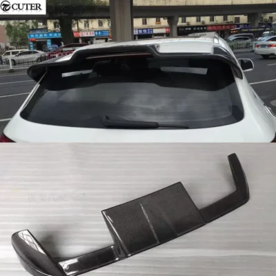 Q5 SQ5 Carbon Fiber Rear Roof Spoiler Wings for Audi Q5 Car Body Kit 09-17