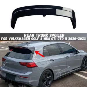 CS ClubSport Style Rear Roof Spoiler Rear Trunk Diffuser Tail Wing For VW Golf 8 MK8 GTI GTD R 2020 2021 2022 2023