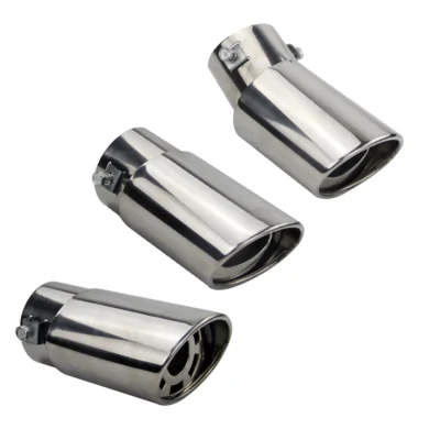 Universal Car Auto Exhaust Muffler Tip Stainless Steel Pipe Chrome Trim Modified Car Rear Tail Throat Liner Accessories - immagine 4