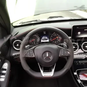 Car Accessories Dry Carbon Fiber Interior Trim Kit 9pcs Fit For 2015-2016 MB W205 C63 Interior Kit Car-styling