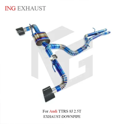 ING Titanium Exhaust for Audi TTRS 8J 2.5T Catback Exhaust Pipe With Muffler Valves High Quality Auto Performance Tuning Parts - Image 2