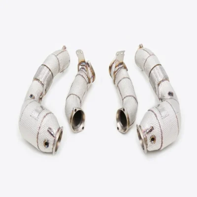 For BMW N63 4.4T X5/X6/X7 M50i M850i M550i 750i G15 Stainless Steel High Flow Racing Downpipe With Heat Shield