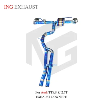 ING Titanium Exhaust for Audi TTRS 8J 2.5T Catback Exhaust Pipe With Muffler Valves High Quality Auto Performance Tuning Parts - Image 3