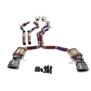 ING Full Exhaust System Performance Catback for Audi RS6 RS7 C7 C8 4.0T With Resonant Tube Exhaust Downpipe Auto Tuning System