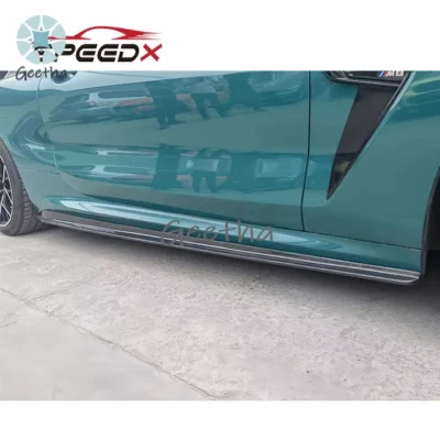For BMW M8 F92 F91 Carbon Fiber Body Kit Front Lip Side Skirt Spoiler Tail Wing Rear Diffuser - immagine 3