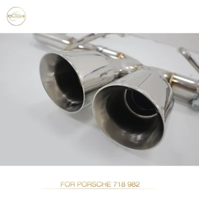 OUCHI Stainless Steel Vales Exhaust Catback For Porsche 718 Cayman/Boxster 982 T 2016-2020 2.0T Without Muffler Auto Performance - immagine 3