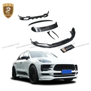 Newest 2020 TKT Style Forged Carbon Fiber Body Kits for Porsche MACAN Front Diffuser Rear Lip Roof Spoiler Tail Wing Accessories