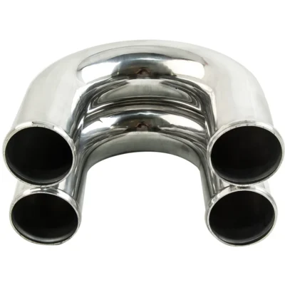 3 inch Intercooler Pipe Kit Universal Aluminum Piping 180 90 45 Degree Blue hose - immagine 5