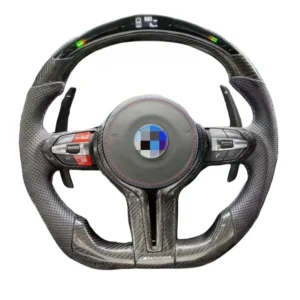 BMW F10 F20 F30 X1 X2 X3 E60 sports design carbon fiber steering wheel with LED upgraded car steering wheel