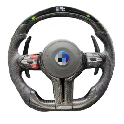 BMW F10 F20 F30 X1 X2 X3 E60 sports design carbon fiber steering wheel with LED upgraded car steering wheel