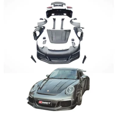 High Quality For 06-12 Porsche Carrera 911 997 Facelift GT3 Style Wide Body Kit Car Bumpers Spoiler Facelift Upgrade