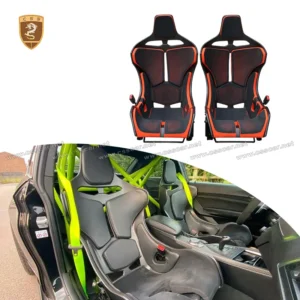 A Pair Car Racing Seat For McLaren MSO Style Universal Dry Carbon Fiber Customizable Colors Seat Back Cover Seat Replacement Kit