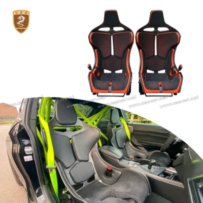 A Pair Car Racing Seat For McLaren MSO Style Universal Dry Carbon Fiber Customizable Colors Seat Back Cover Seat Replacement Kit