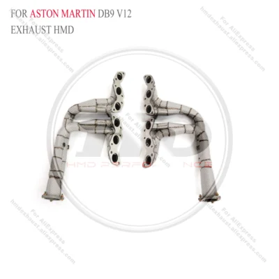 HMD Stainless Steel Exhaust System Resonant tube for Aston Martin Rapide V12 6.0L manifold 🛫 - immagine 2