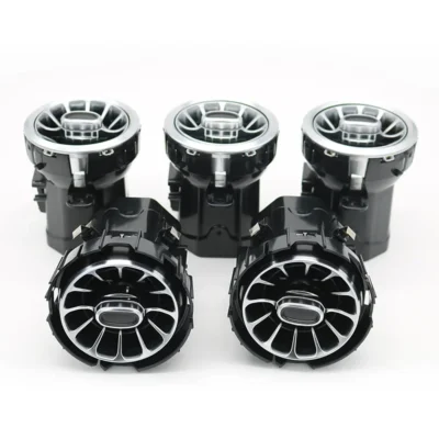 LED rear air vent for A class W177 car ambient light upgrade 64 colors turbine console AC vent - immagine 3