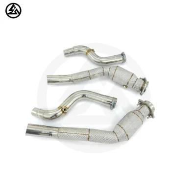 ODM Downpipe with Catalyst for Jaguar F-type F-pace 3.0T Exhaust Pipe - Image 2