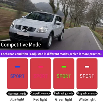 Throttle accelerator compatible with 2008-2021 Nissan Murano QASHQAI car sports power module switch to improve car performance - immagine 4