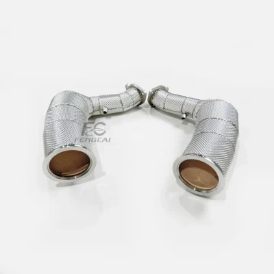 High performance stainless steel exhaust pipe for Lamborghini URUS 4.0T 2019+No engine malfunction light insulated downpipe - immagine 5