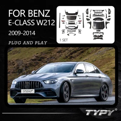 Car Styling Bodykit Assembly For Benz E-Class W212 Bodykit UpgradeModified To 2021 Benz W213 AMG 63S Styling Bodykit Accessories - immagine 5