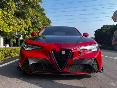 suitable for Alfa Romeo Giulia Body Kit Upgrades GTAM Style Front and Rear Bumper Spoilers with Carbon Fiber - immagine 3