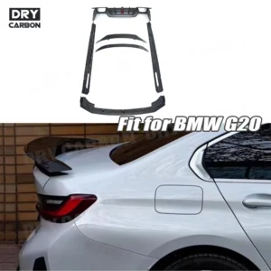 Body Kits Dry Carbon Fiber Bumper Front Lip Rear Diffuser Side Skirts Rear Spoiler Wing For BMW G20 CMST Sport 2023+ FRP