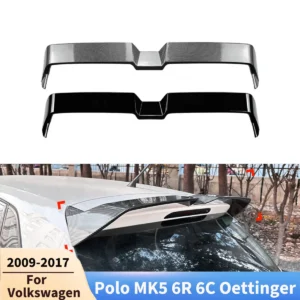 For Volkswagen Polo MK5 6R 6C Oettinger 2009-2017 Car Spoiler Wing Rear Trunk Wing Diffuser Tail Fin Accessories Body Kit Tuning