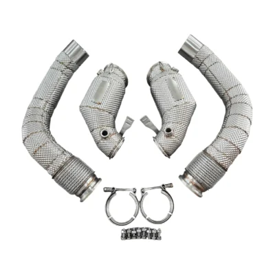 Catted Heatshield Downpipe For BMW M5 F90 Racing Downpipe