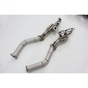 OUCHI Catless Exhaust Downpipe Manifold for Nissan 350Z 370Z 2013-2015 3.7L Exhaust Header Car Accessories Exhaust
