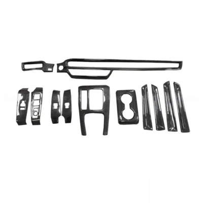 For Real Carbon Fiber Car Interior Dashboard Console Cover Trim Kits Honda Civic XI 11th Gen. FL5 Type R
