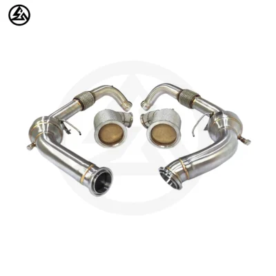 Factory Price No Check Engine Light Front Pipe Catted Downpipe for Porsche Panamera 971 2.9TT 2019-2024 Downpipe Front Pipe - immagine 2