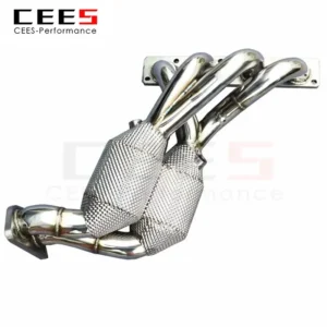 CEES Exhaust Manifold Downpipe for BMW 318/320/325 E90/E92/E93 2.0L 2005-2012 Stainless Steel High Flow Catted Downpipe