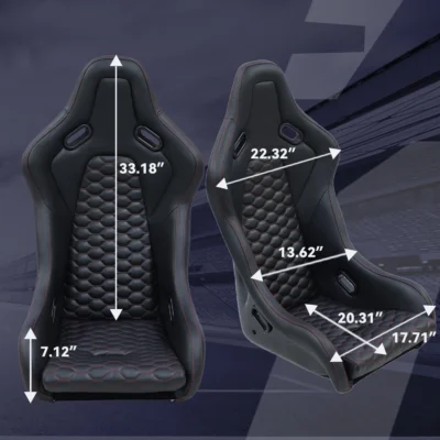 Jia Beir JBR9017 New Design Universal Glass Fiber Back Bucket Racing Car Seat - immagine 6