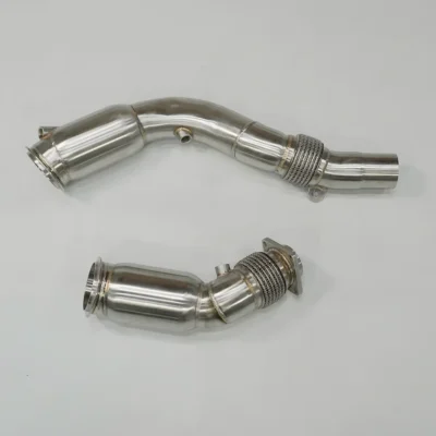 2014-2019 for BMW F82 M4 S55 Exhaust Three-Way Catalytic Converter Downpipe 304 Stainless Steel New Condition - immagine 5
