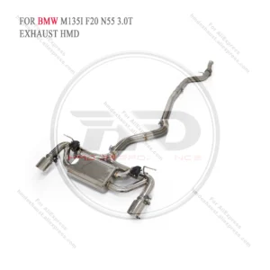 HMD Stainless Steel Exhaust System Performance Catback for BMW M135i F20 N55 3.0T Auto Accesorios Electronic Valve Muffler