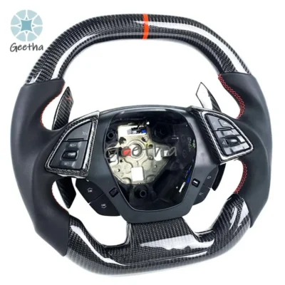 Car Interior Accessories Carbon Fiber Steering Wheel for Chevrolet CARoss2016 2017 2018 2019 2020 Body kit bumper - immagine 4