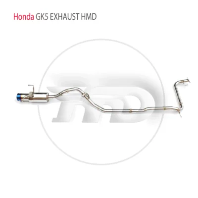 HMD Stainless Steel Exhaust System Performance Catback for Honda Jazz GK5 Auto Accesorios Electronic Valve Muffler - immagine 2
