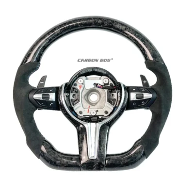Personalized forged carbon fiber car steering wheel suitable for BMW M3 M4 M5 E90 E92 F30 F35 F10 F35 F22 F18 F80 F82 sports car