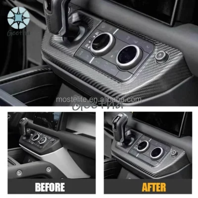 For New Design Car Interior Accessories ABS Dry Carbon Fiber Interior Kits For Land Rover Defender 90 110 130 - Image 3