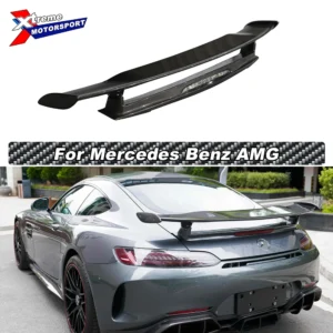 Dry Carbon Fiber GTR Style Rear Spoiler for Mercedes Benz AMG Aerodynamic Lip Splitter Diffuser Trunks Upgrade Rear Wing
