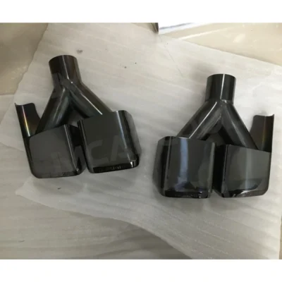 Stainless Steel Rear Bumper Exhaust Tips Muffler Decoration for Benz W212 W205 W204 CLS Class W218 Four Outlet Pipe Tips