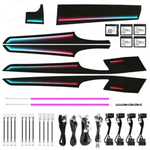 For ICarsin Upgrade Symphony LED Car Interior Ambient Light For 2010-2016 Porsche Panamera 970 Trim Decoration Accessories Strip