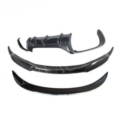 Carbon Fiber Rear Bumper Diffuser Front Lip Rear Trunk Spoiler Wing for BMW 6 Series E63 E64 M6 2006-2010 Car Styling - immagine 2