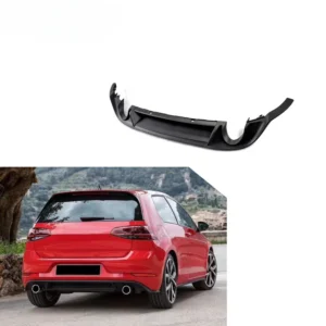 ABS car rear diffuser for Volkswagen Golf MK7 7. 5 dual exhaust 2017-2018